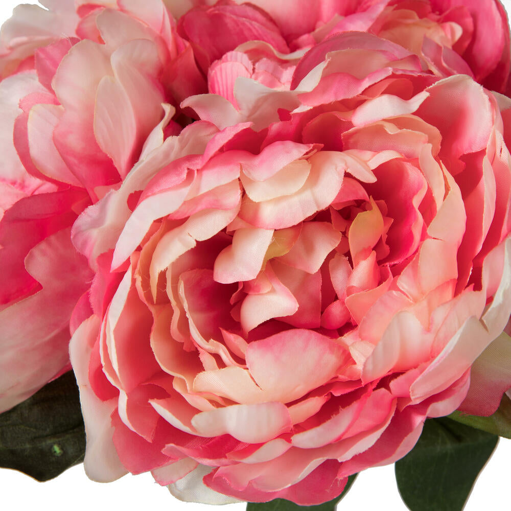 Vickerman 20" Artificial Pink Peony Bunch.