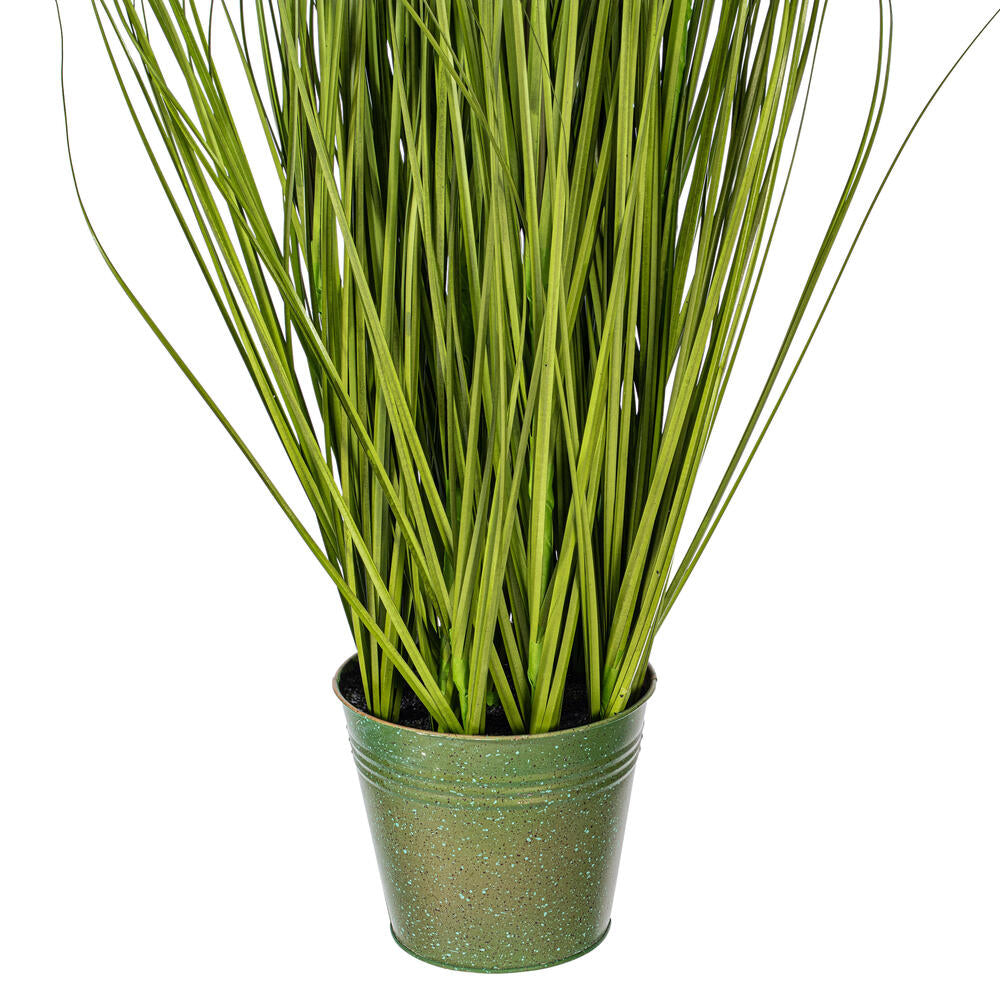 Vickerman 48" Artificial Potted Green Grass and Daisies.