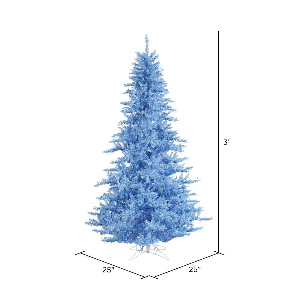 Vickerman 3' Sky Blue Fir Artificial Christmas Tree Unlit