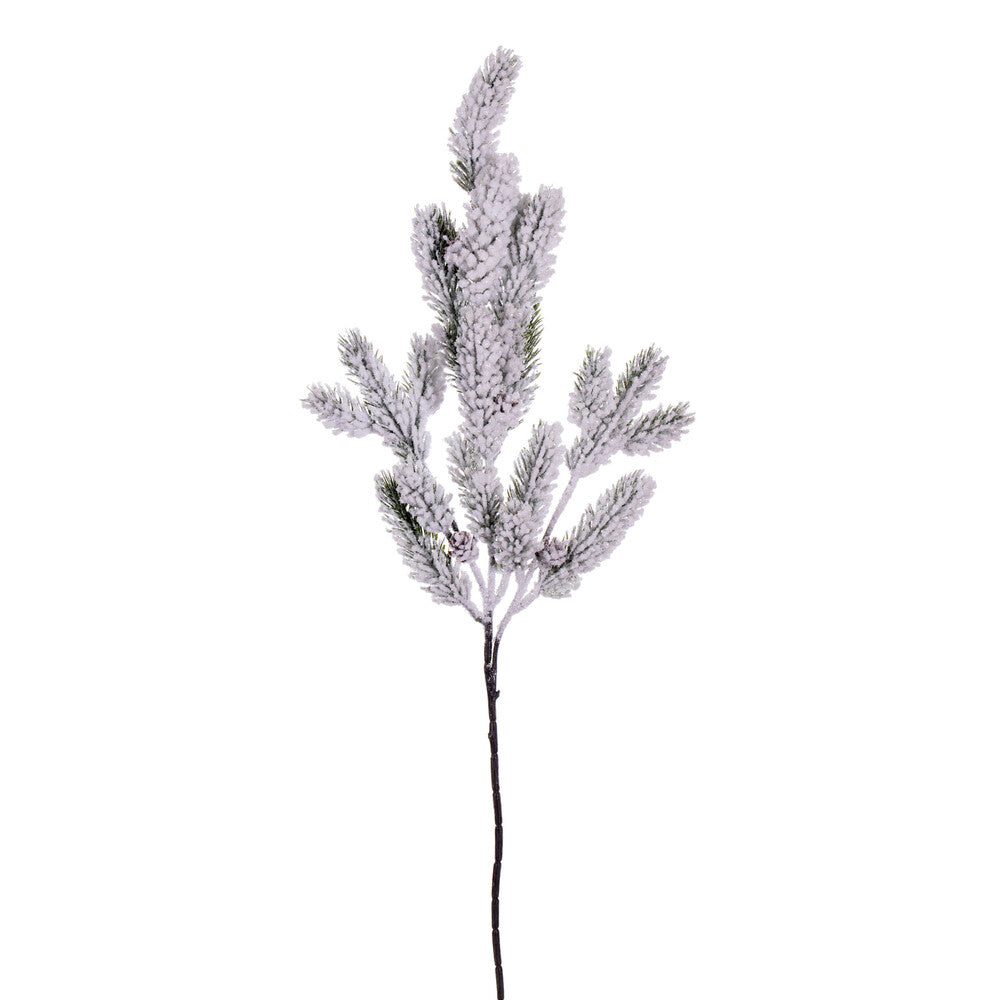 Vickerman 25.5" Snowy Glitter Aritificial Pinecone Fir Spray 3 per bag.