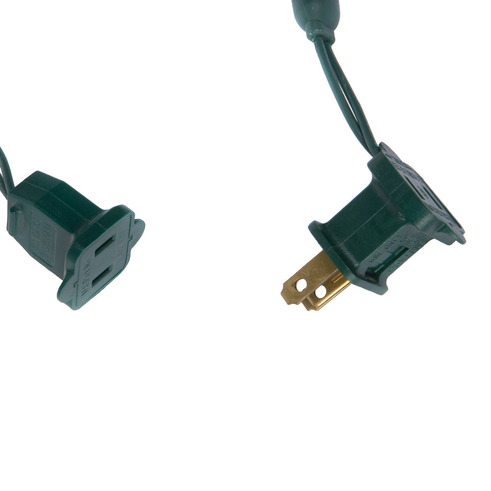 Vickerman 120 Orange Wide Angle Twinkle LED Christmas Net Light Set Green Wire