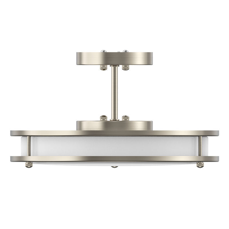 Westgate 14In Slim Double-Ring Flush Mount 24W 5Cct Dim, Residential Lighting, 24W, 1800 Lumens, 27K/30K/35K/40K/50K, White Finish, TRIAC Dimming