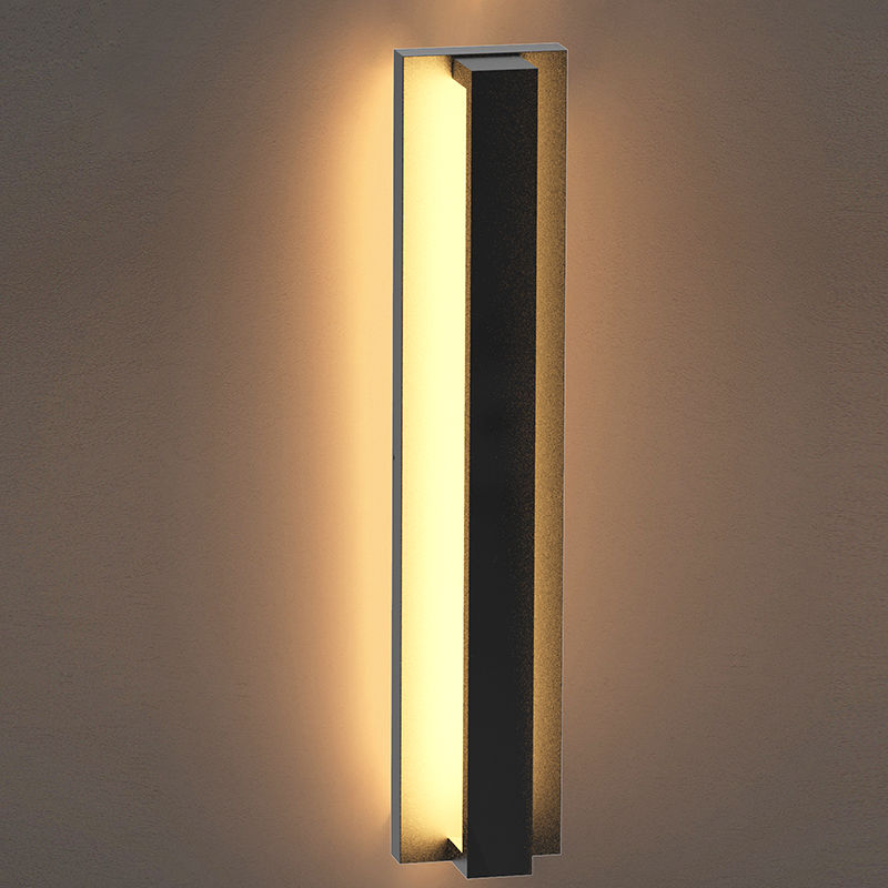 Westgate 24In 24W Die-Cast Outdoor Wall Sconce Pc Lens 27/30/35/40/50K TRIAC Dim Or 120-277V 0-10V, Orb, Outdoor Lighting, 24W, 700 Lumens, 27K/30K/35K/40K/50K, Bronze TRIAC Dimming
