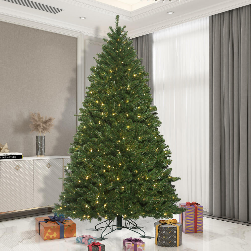 Vickerman 9' x 61" Oregon Fir Outdoor Artificial Christmas Tree Warm White Wide Angle LED Lights