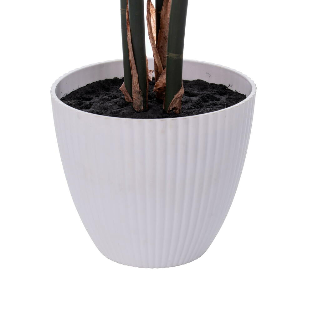 Vickerman 37" Green Monstera Plant x8 in White Pot.