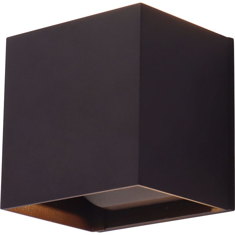 Westgate Outdoor Cube Light With Beam-Angle Fins 15W 600 Lumens 5Cct Dim, Bronze, Outdoor Lighting, 15W, 800 Lumens, 27K/30K/35K/40K/50K, Bronze Finish, TRIAC Dimming