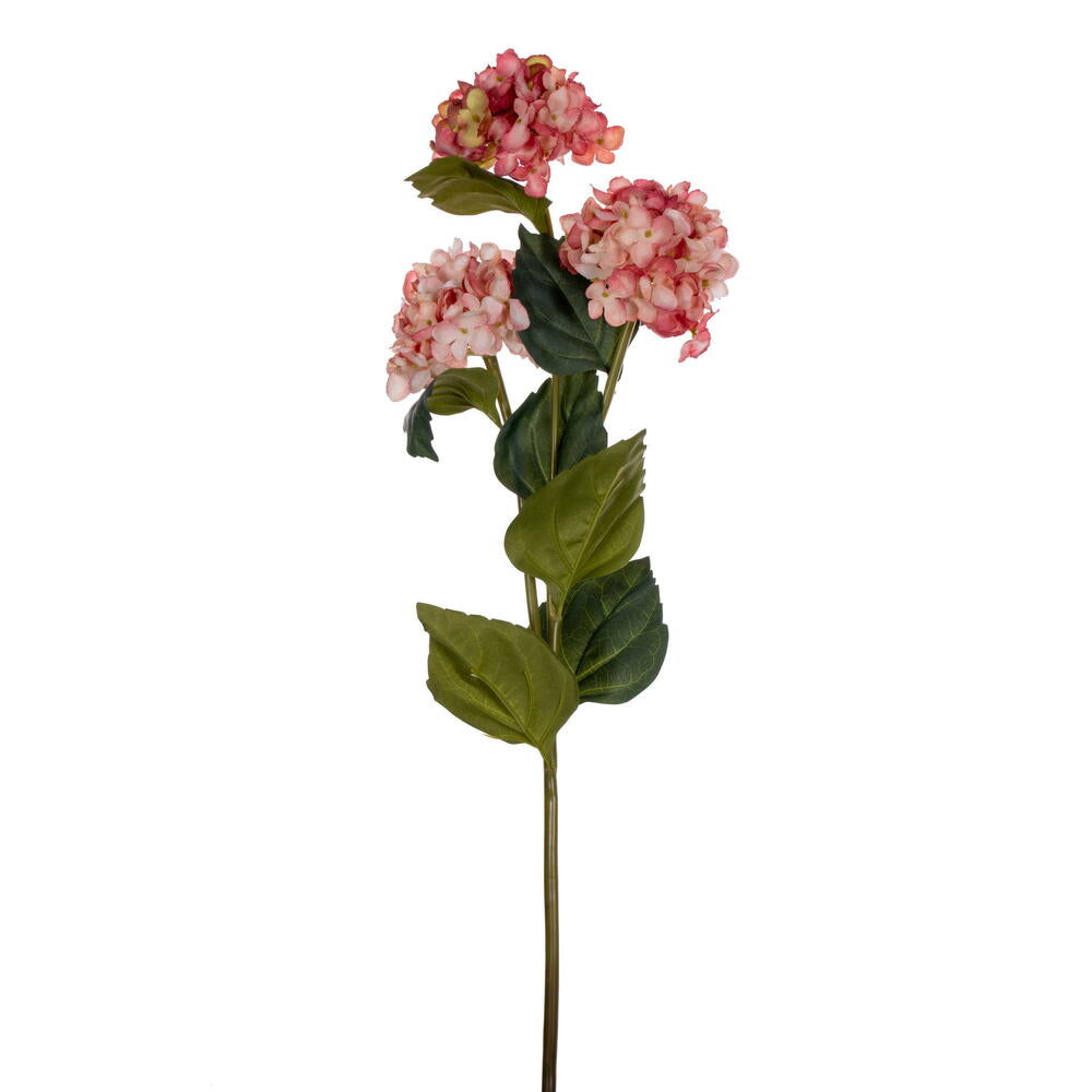 Vickerman 33" Salmon Artificial Hydrangea Spray with Three Flower Heads 2 per bag.