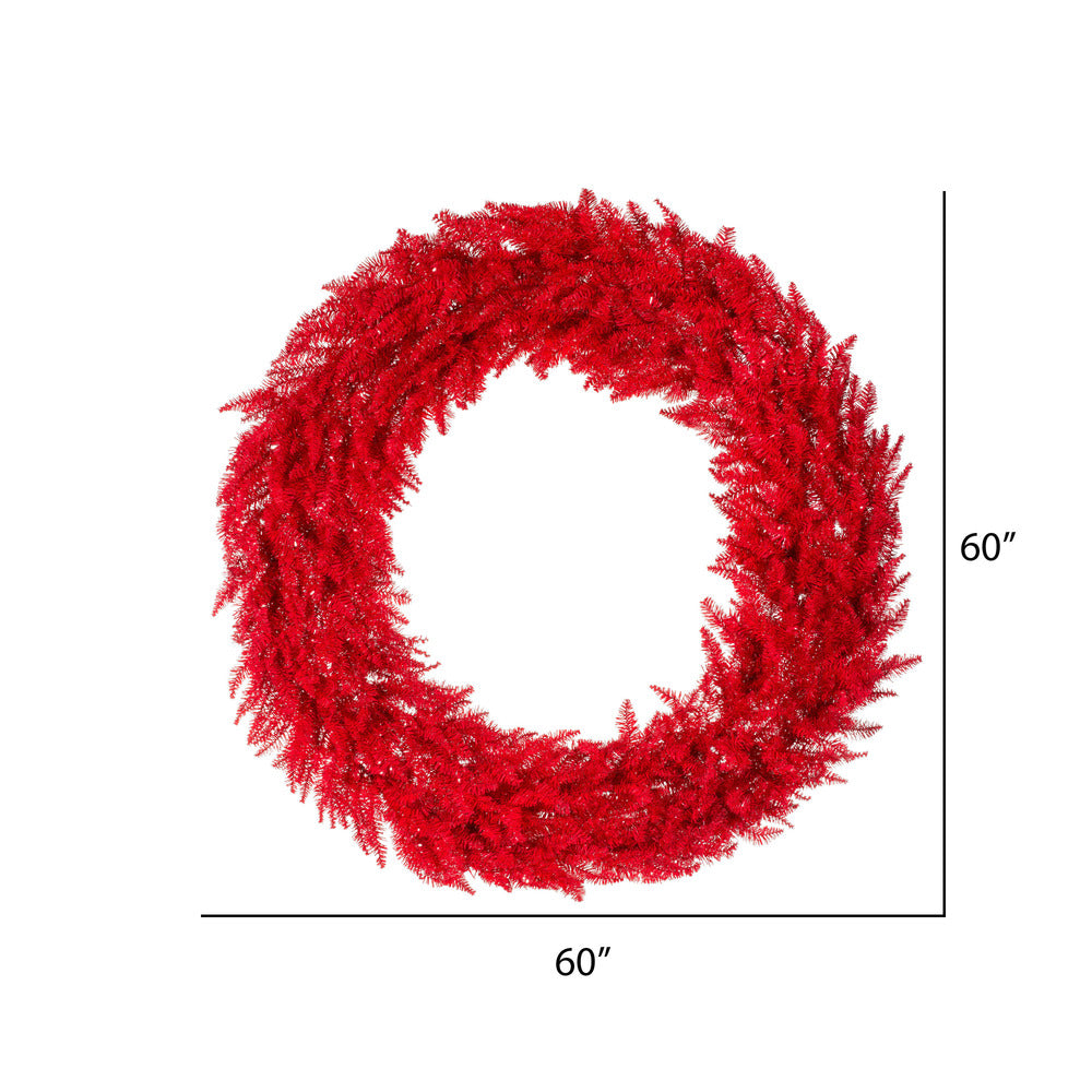 Vickerman 60" Red Fir Artificial Christmas Wreath Unlit