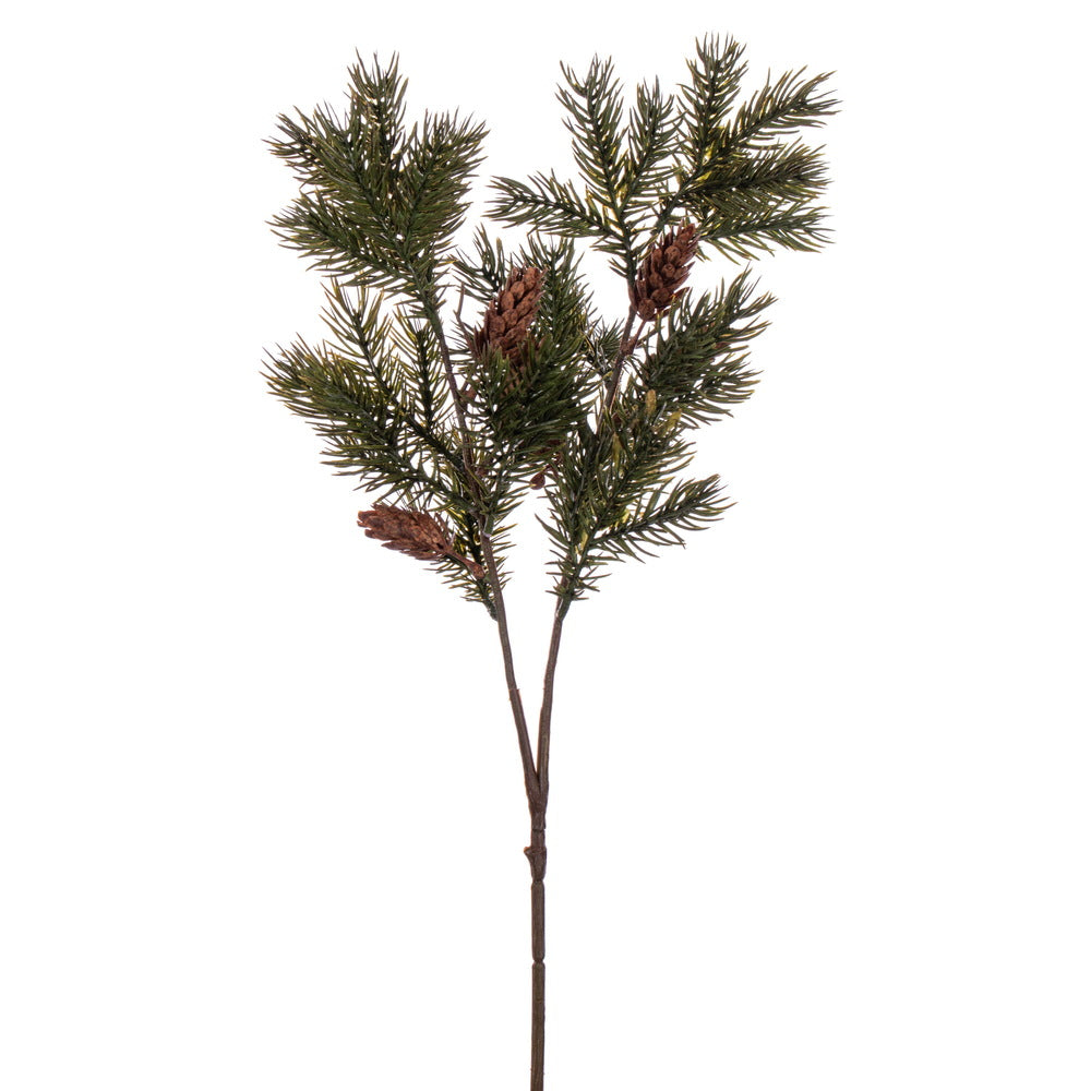 Vickerman 26" Artificial Cedar with Cone Spray 3 per bag.