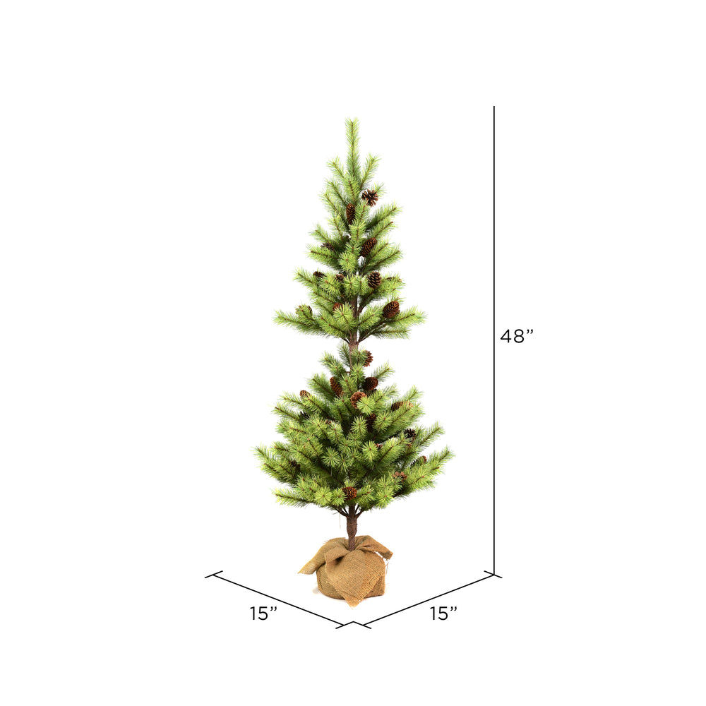 Vickerman 4' Austrian Pine Artificial Christmas Tree Unlit