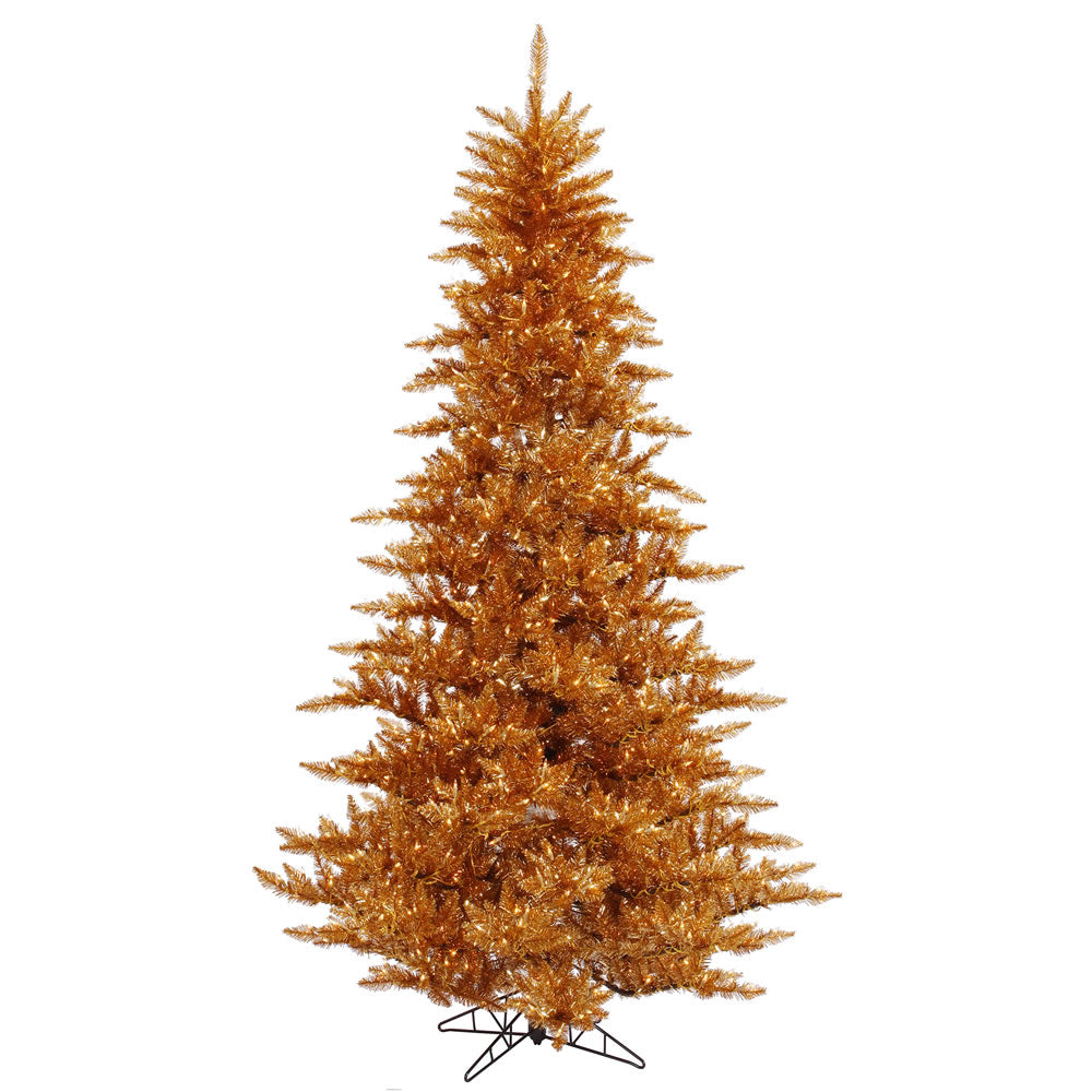 Vickerman 14' Copper Fir Artificial Christmas Tree Featuring 2250 Warm White Dura-Lit LED lights.