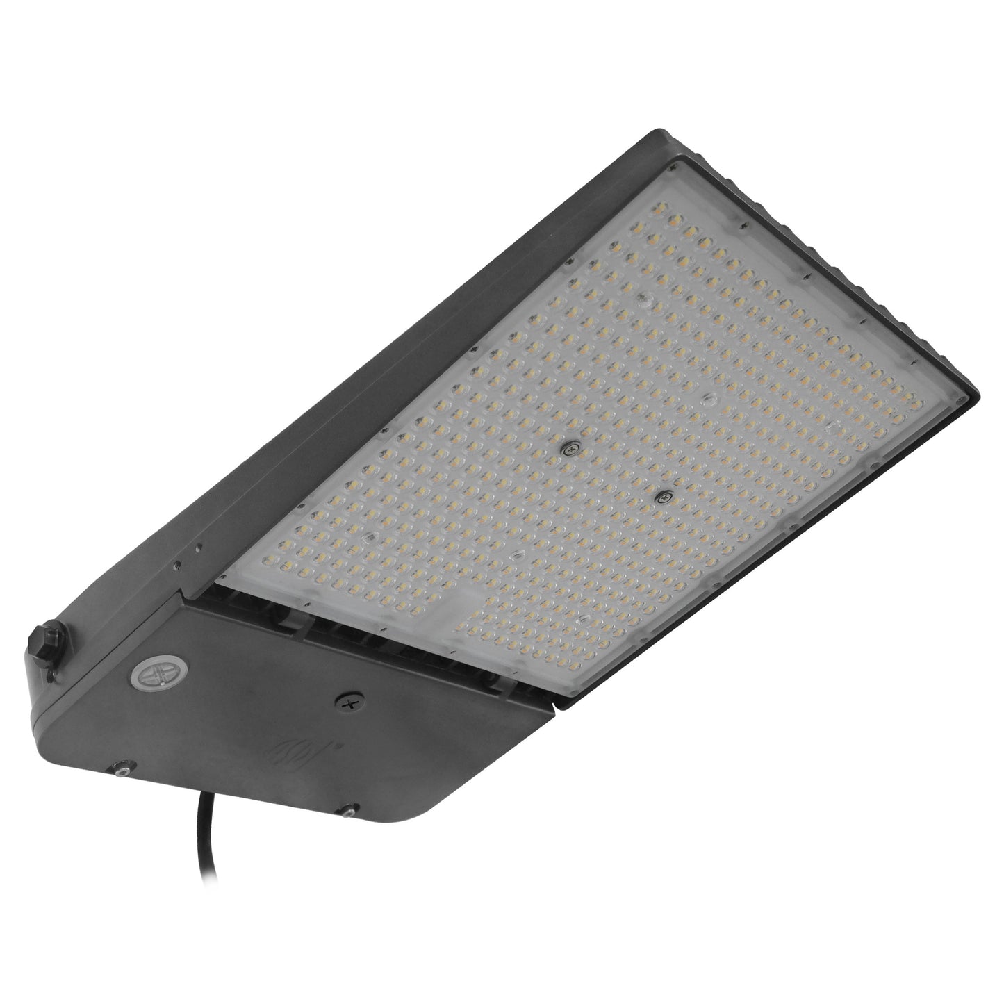 ASD Lighting LED Area Light with Q-base 300/400/500W 120-277V 0-10V Dimmable 170Lm/W 3000/4000/5000K with Photocell Silver UL DLC Premium
