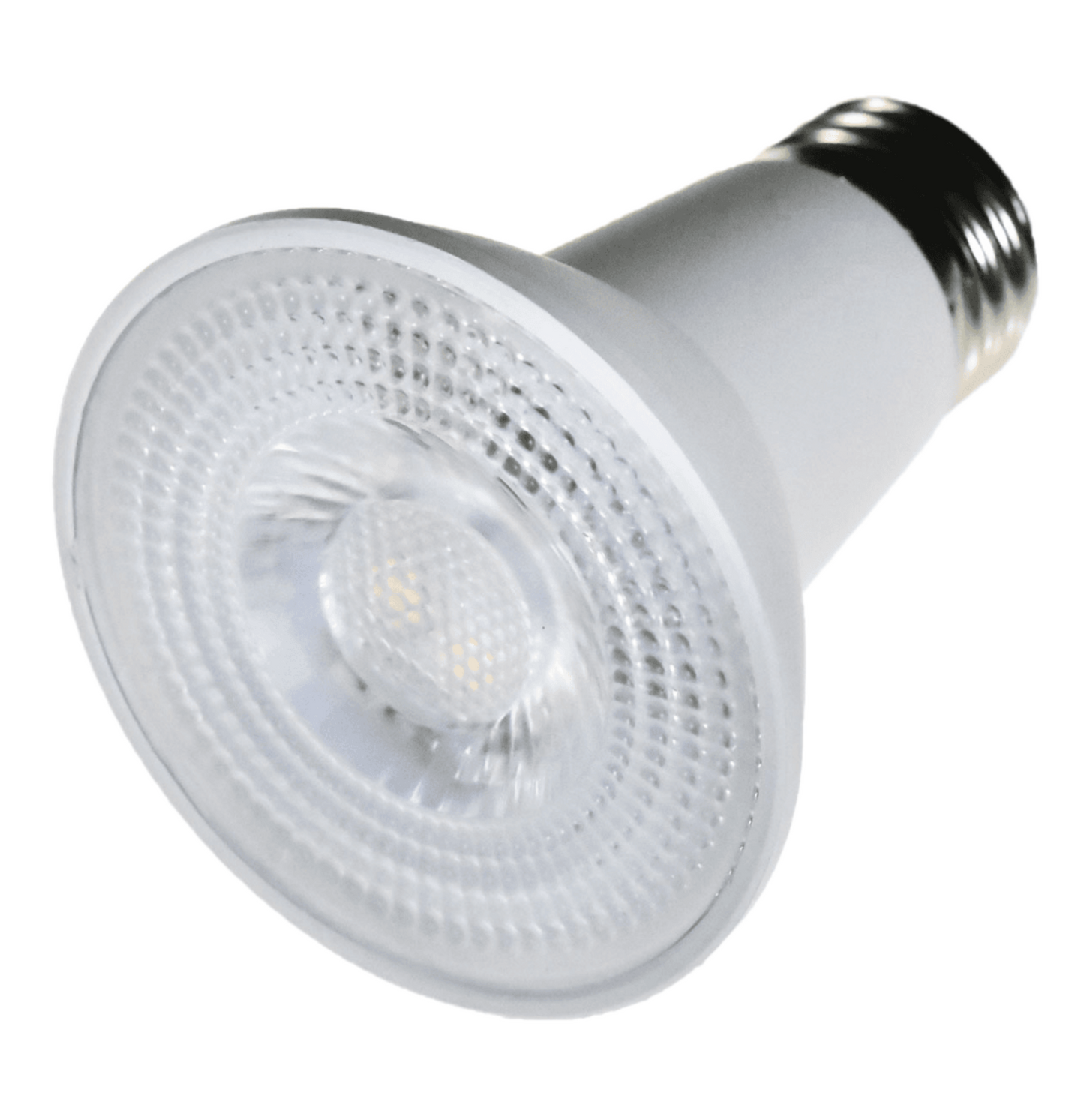 Damar PAR20 LED Long Neck Flood Light Bulb 5W 500 Lumen E26 Medium Base 3000K Soft White Ideal for Track & Recessed Spot Light Bulbs 120V 58° Beam Angle White Finish Pack of 3