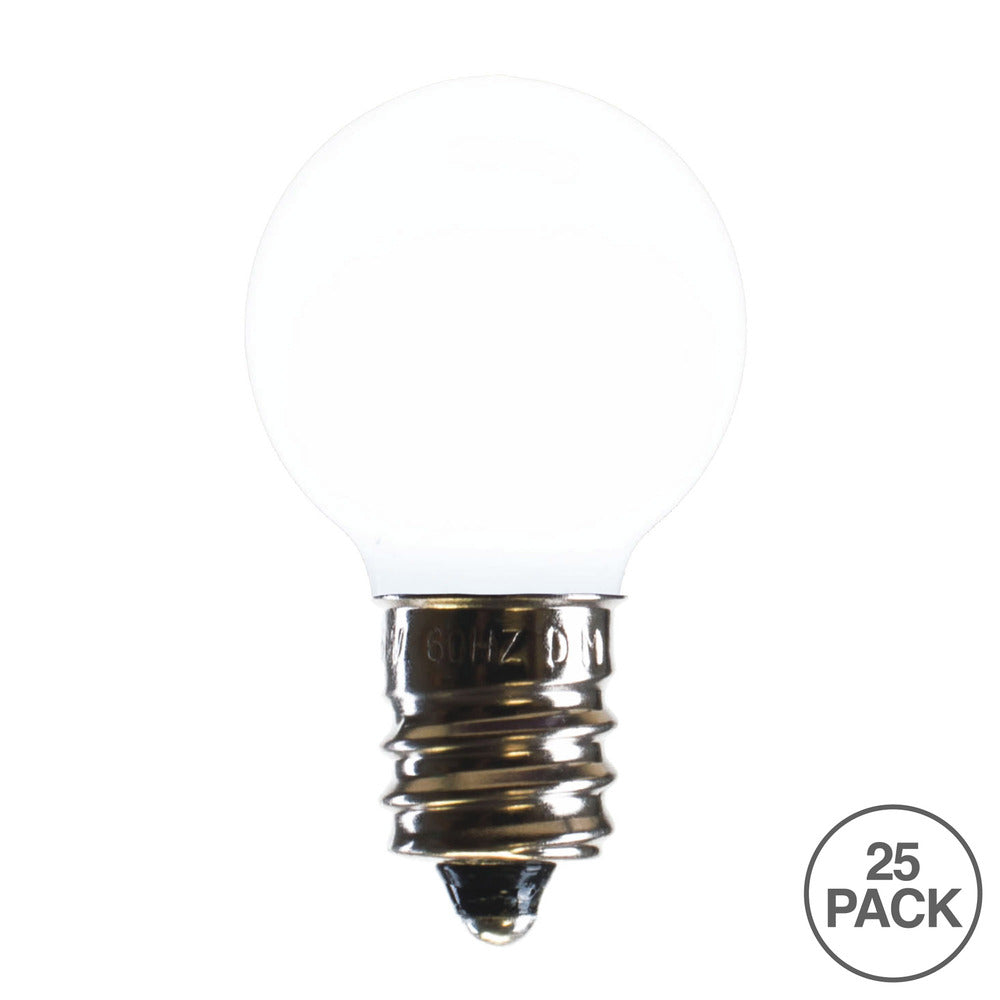 Vickerman G30 Pure White Ceramic LED Replacement Bulb package of 25