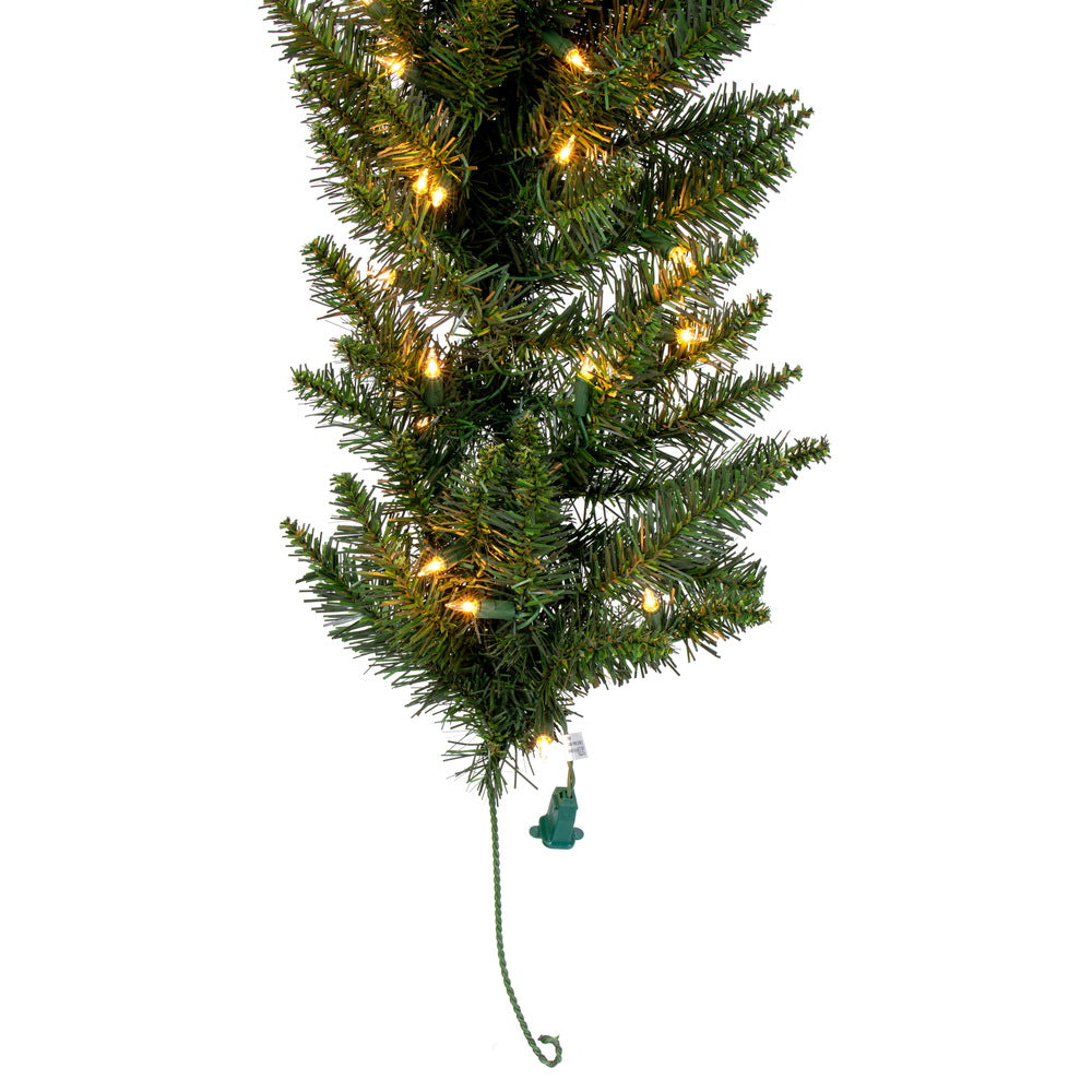 Vickerman 9' Camdon Fir Artificial Christmas Garland Clear Dura-lit Incandescent Mini Lights