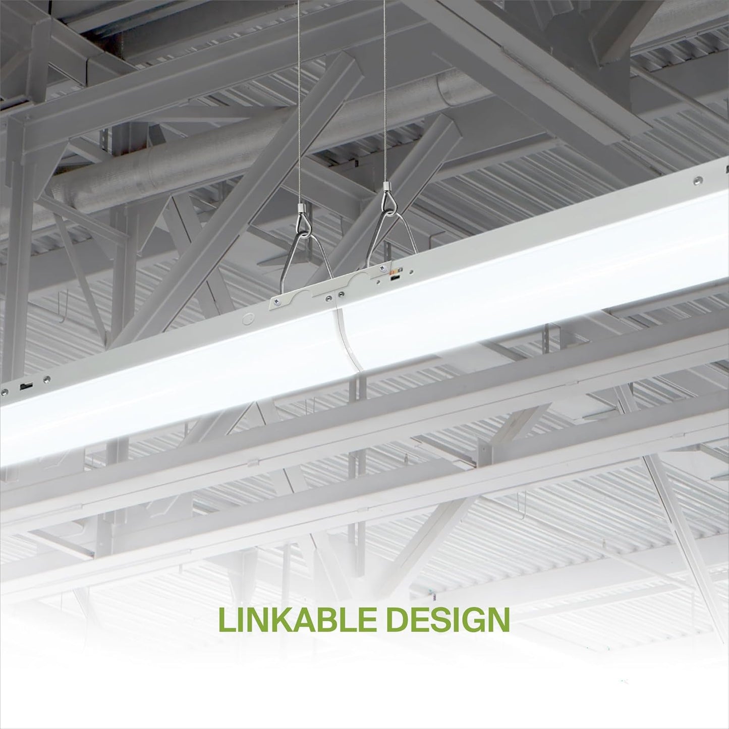 ASD Lighting LED Striplight Fixture 2ft 20/24/28W 120-277V 0-10V Dimmable 140Lm/W 3500/4000/5000K White UL DLC Standard