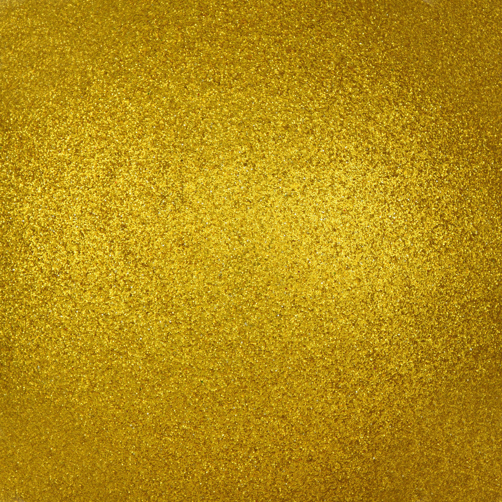 Vickerman 10" Medallion Gold Glitter Ball Ornament