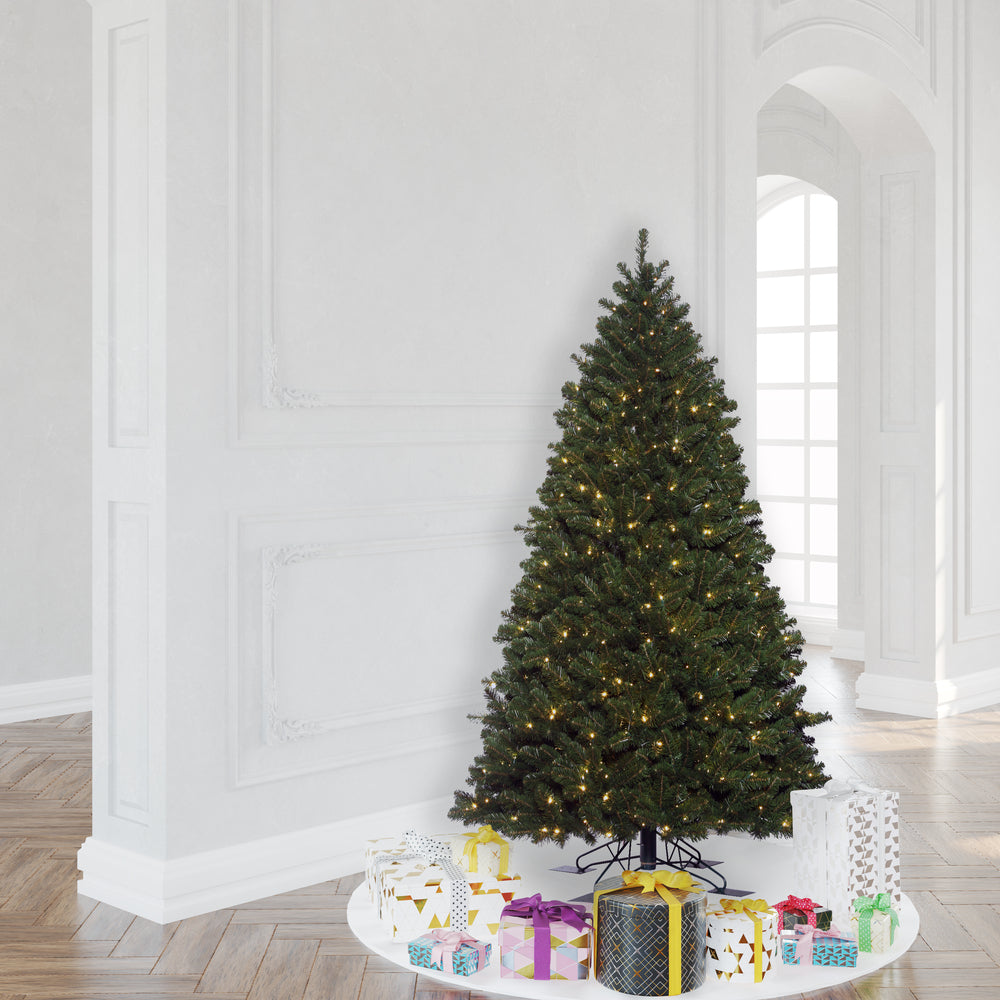 Vickerman 6.5' x 50" Oregon Fir Outdoor Artificial Christmas Tree Warm White Wide Angle LED Lights
