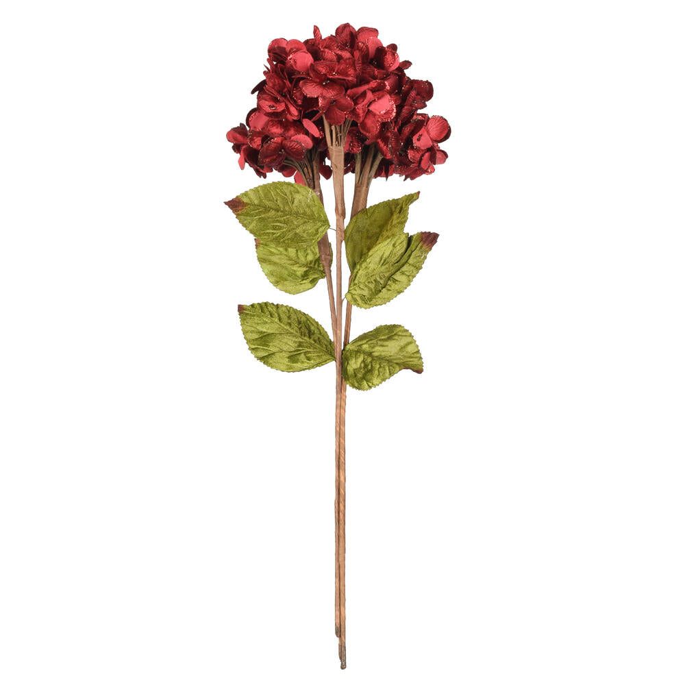 Vickerman 17" Artificial Plum Hydrangea Christmas Spray 3 per bag