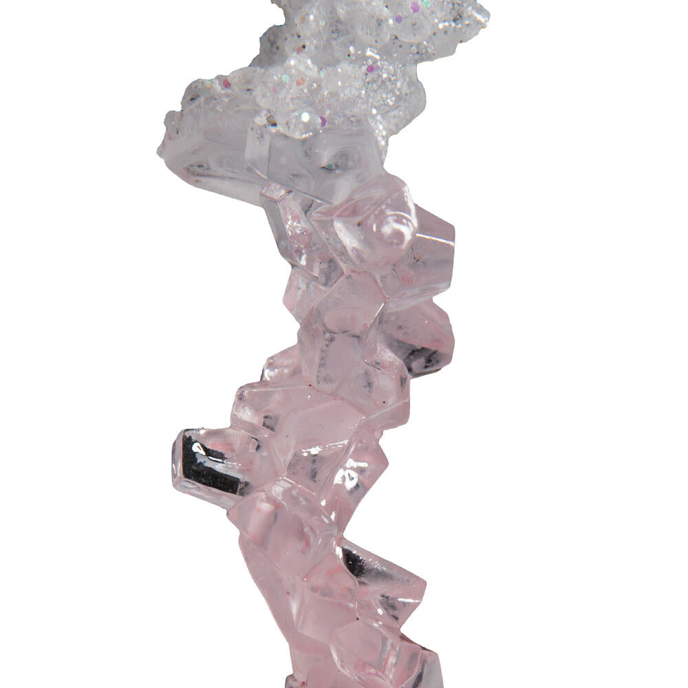 Vickerman 10" Pink Icicle Ornament 4 per bag.