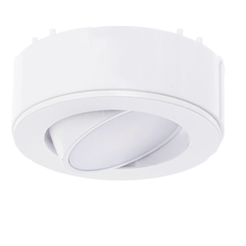 Westgate 120V Adj. 3-Pack Kit Slim Puck Light, ETL, 4000K, White, Undercabinet Lighting, 4.5W, 250 Lumens, 4000K, White Finish, TRIAC Dimming