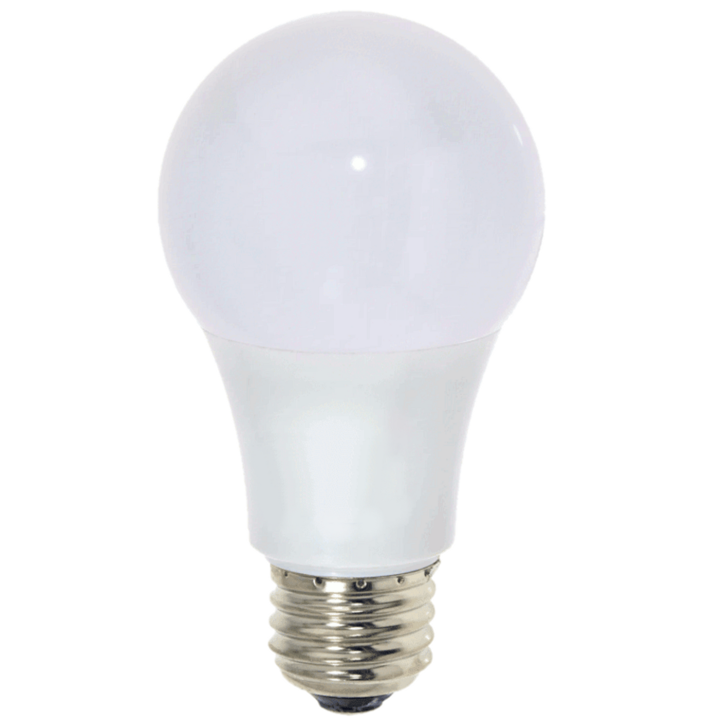 Damar A19 LED Blue Light Bulb 5W 80 Lumen E26 Medium Screw Base for Party Decoration Holiday Lighting Small Light Bulb 120V 200° Beam Angle White Finish Turns Blue When Lit Pack of 3