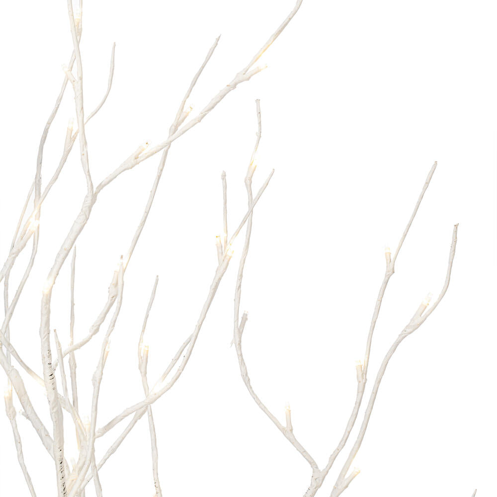 Vickerman 4' White Birch Twig Tree Grove Warm White 3mm Wide Angle LED lights 5 Piece Set.