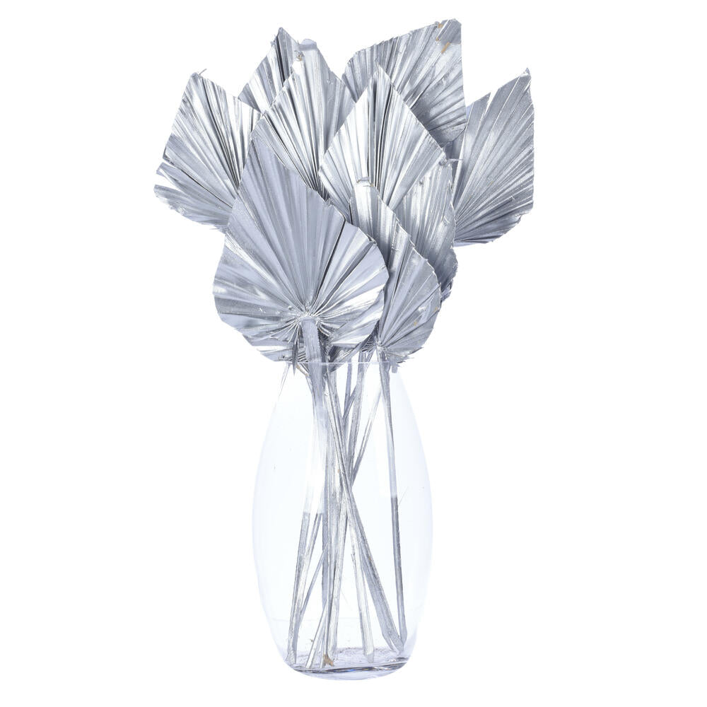 Vickerman Natural Botanicals 15.75 - 19.5" Metallic Silver Dried Palm Spear 12 per bag.