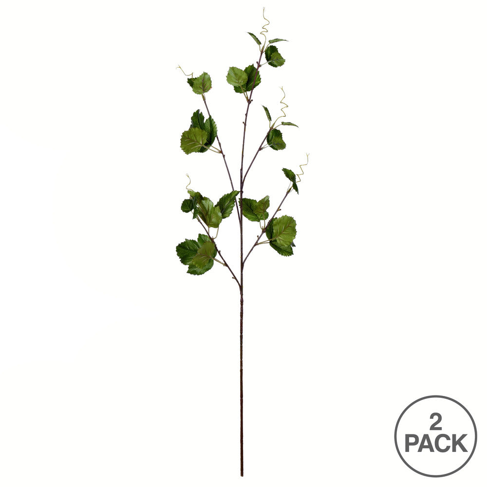 Vickerman 34" Artificial Green Hop Leaf Spray. Includes 3 sprays per pack.