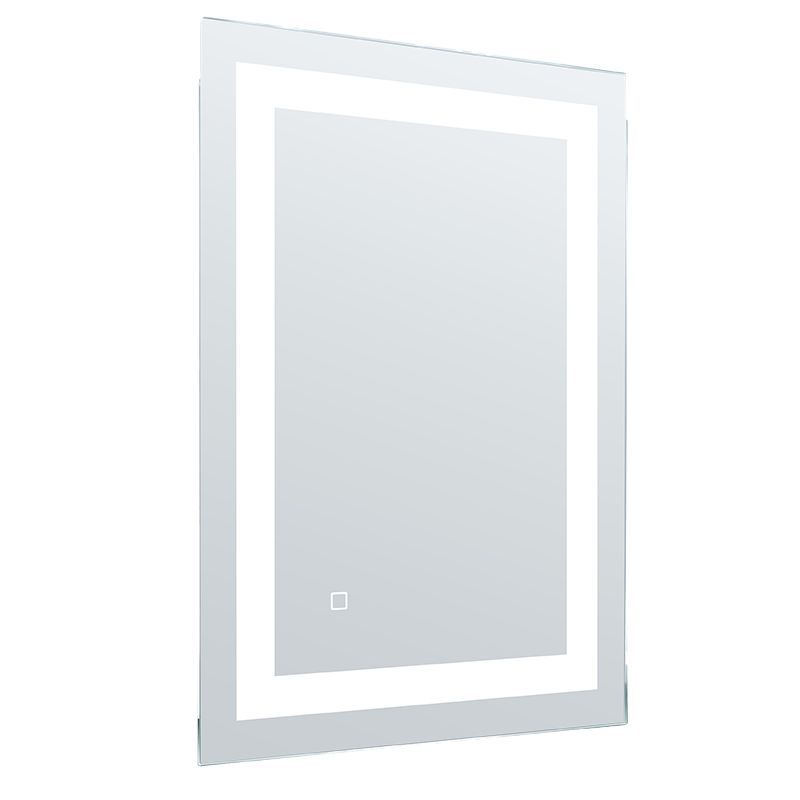Westgate LED Mirror 20X28X1.37In, 120V, 24W, 27-65K Cct CRI>90, Dim., With Deforger, Commercial Indoor Lighting, 35W3000K/4500K/6500K, Anodising Finish Stepless Dimming