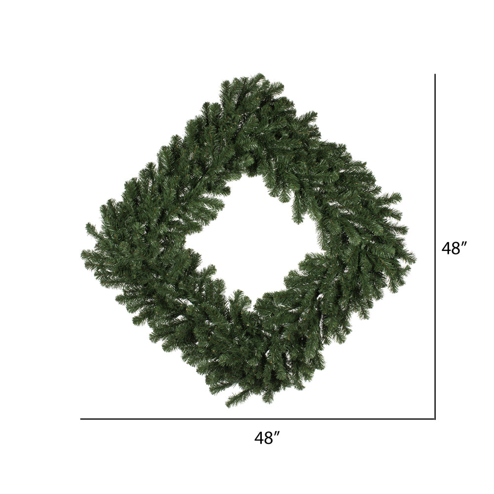 Vickerman 48" Grand Teton Artificial Christmas Square Wreath Unlit