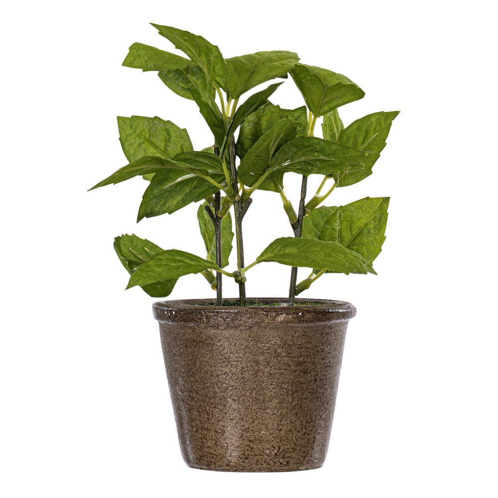 Vickerman 7" Artificial Green Potted Plant Assortment Set of 3