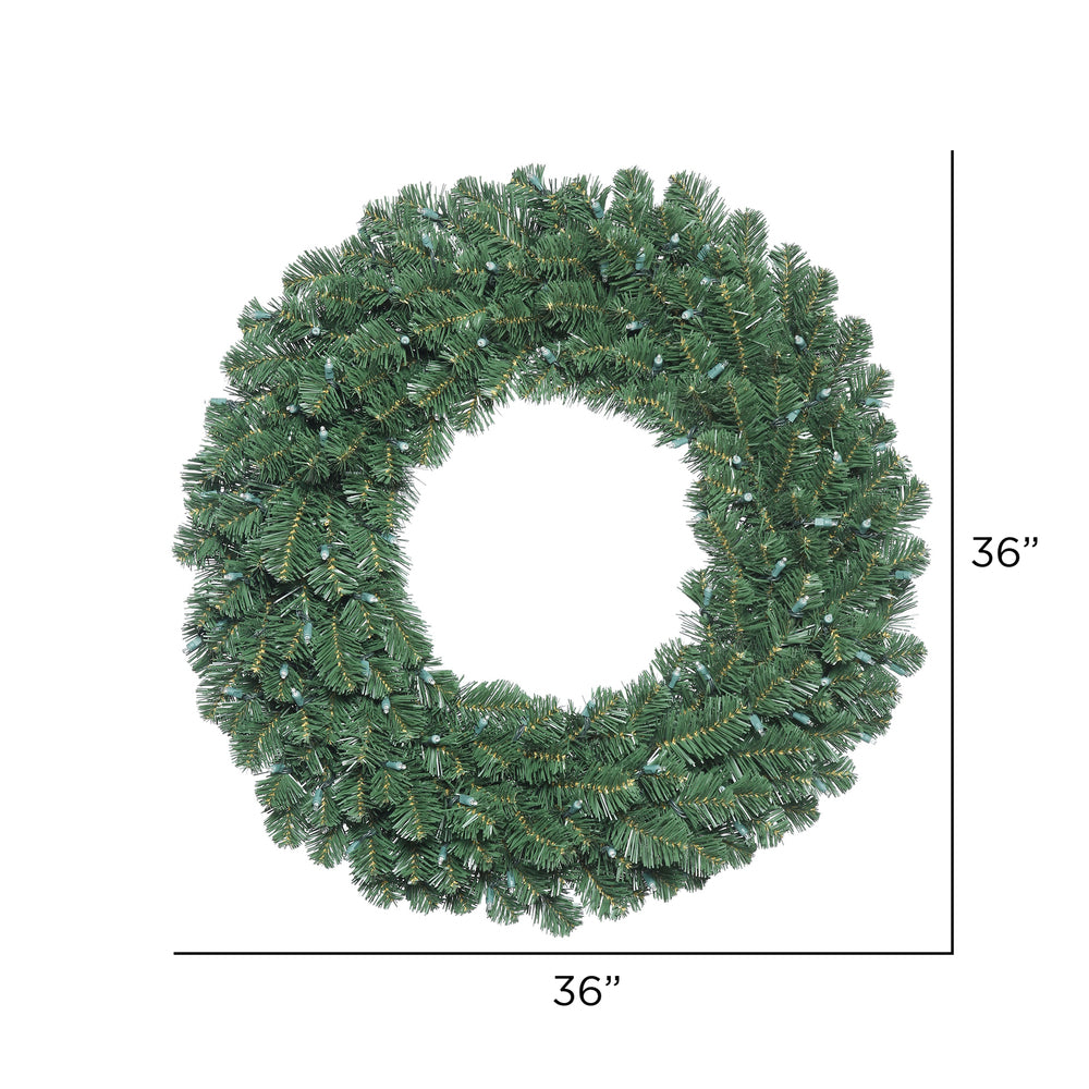 Vickerman 36" Oregon Fir Double Door Artificial Christmas Wreath Unlit