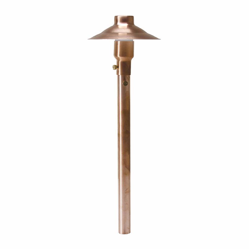 Westgate Area Light, 12V/20W Solid Brass, GU5.3 MR16, Copper, W/ 3Ft. Cable & N/M Spike, Landscape Lighting , 3W, 200 Lumens, 3000K, Copper Finish