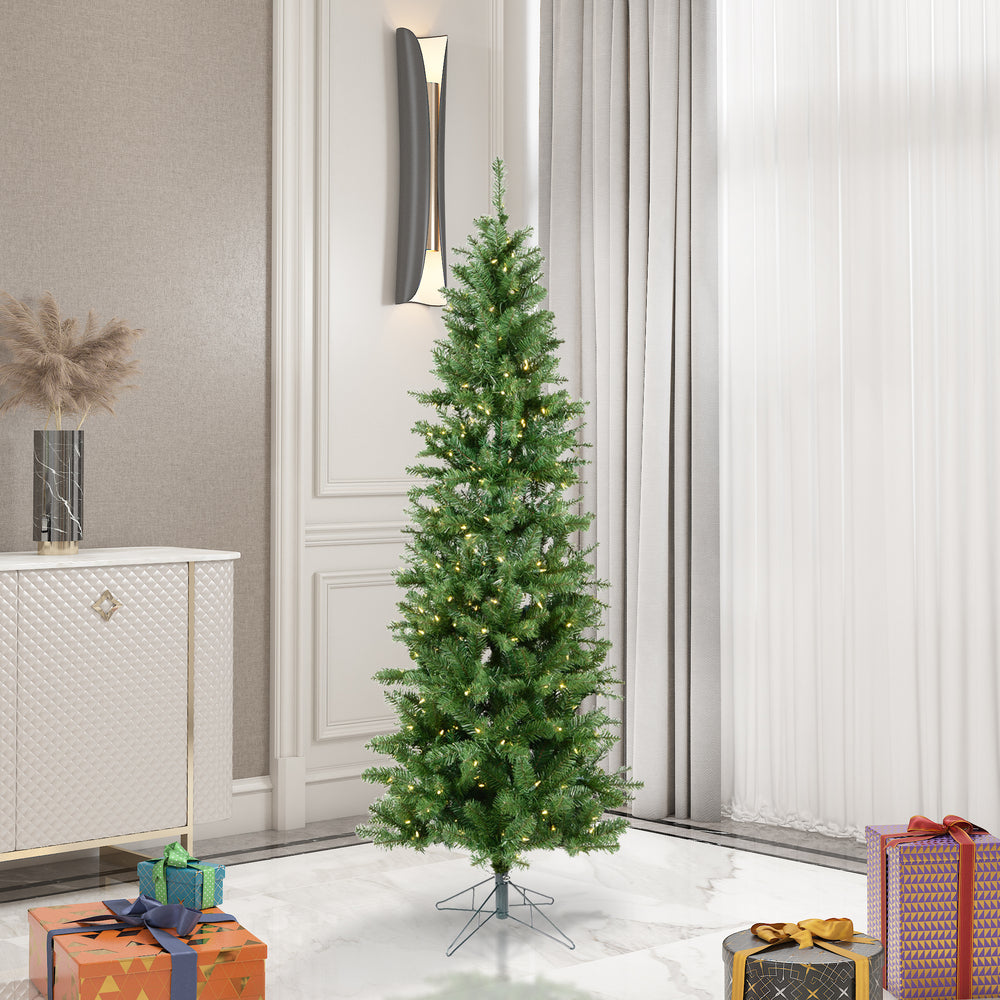 Vickerman 5.5' Salem Pencil Pine Artificial Christmas Tree Warm White LED Dura-lit Lights