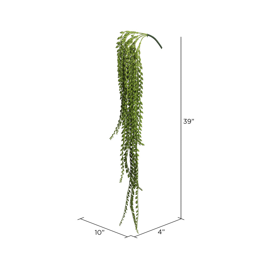 Vickerman 39" Artificial Green Plastic Senecio Bush.