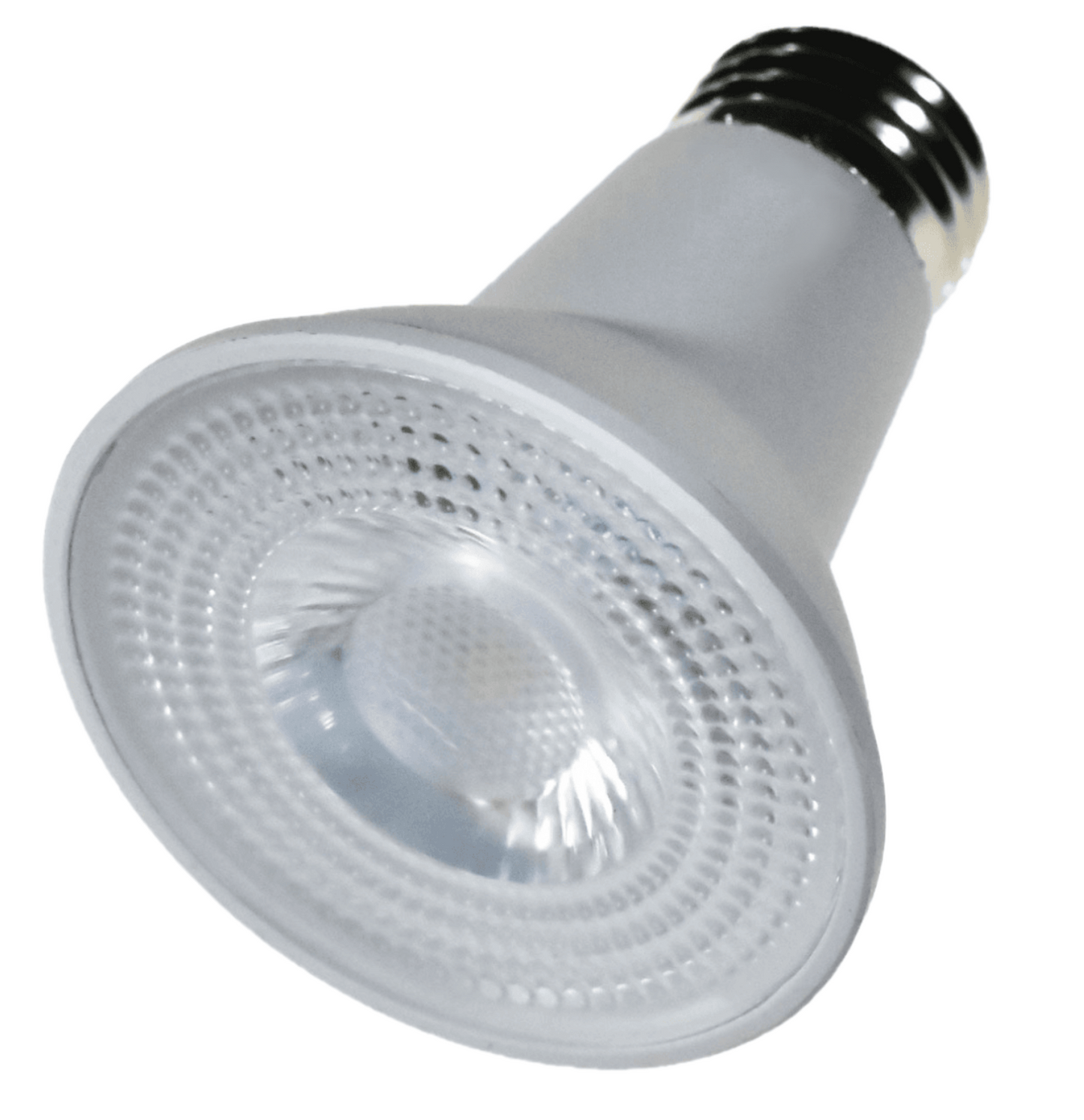 Damar PAR20 LED Long Neck Flood Light Bulb 5W 500 Lumen E26 Medium Base 5000K Bright White Ideal for Track & Recessed Spot Light Bulbs 120V 40° Beam Angle Dimmable White Finish Pack of 3