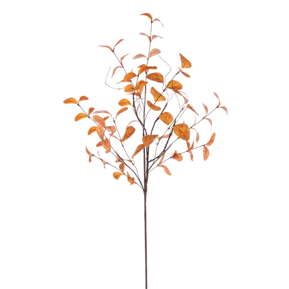 Vickerman 32" Orange Artificial Leaf Spray 2 per bag.