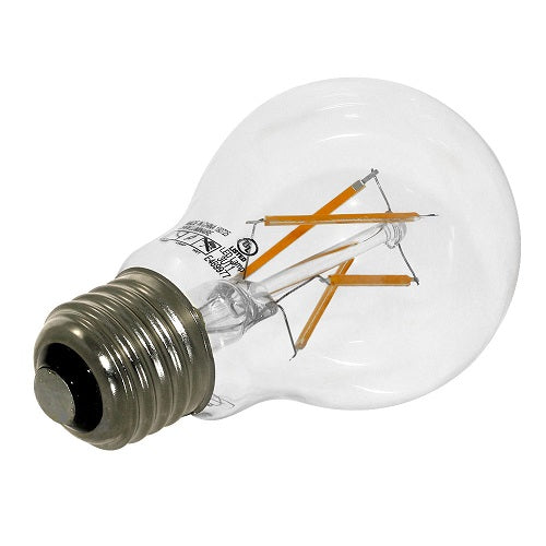 Euri Lighting VA19-3020e Vintage LED 60-Watt Equivalent A19 Filament Lamp E26 Base Dimmable - 2700K