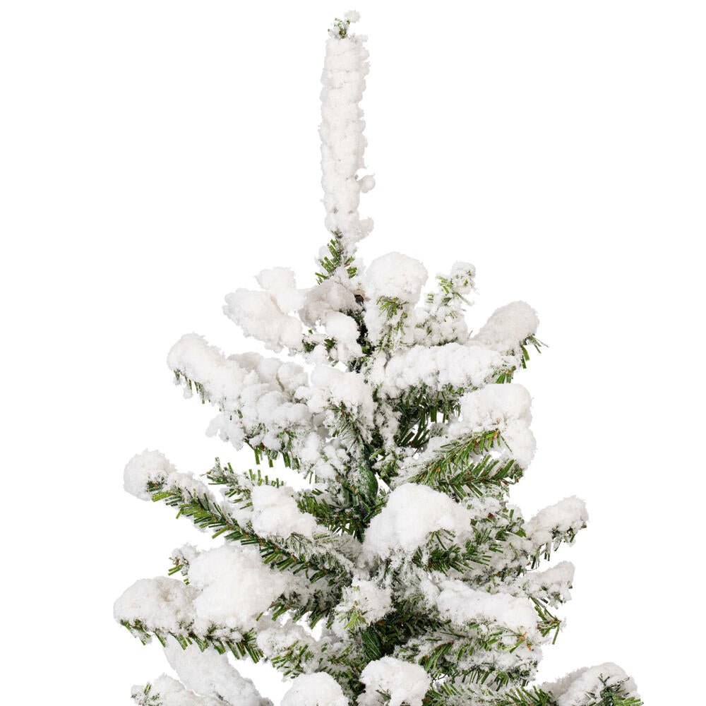 Vickerman 18" flocked Mini Pine Artificial Christmas tree Set of 2