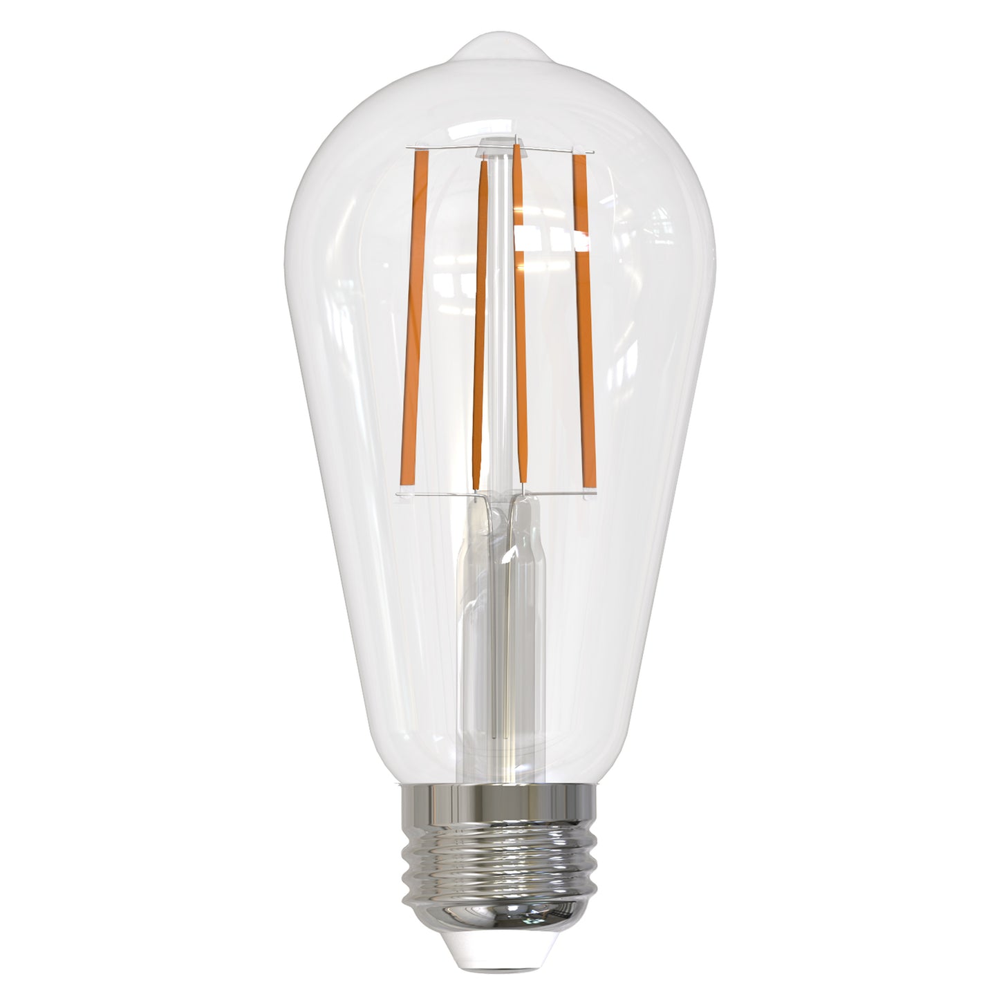 Bulbrite LED Filament 13 Watt Dimmable ST18 Light Bulbs with a Clear Finish and Medium (E26) Base - 2700K (Warm White Light), 1400 Lumens