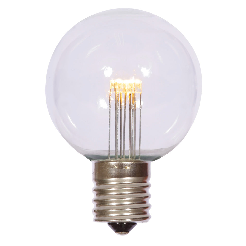 Vickerman G50 Warm White Transparent Glass LED Replacement Bulb