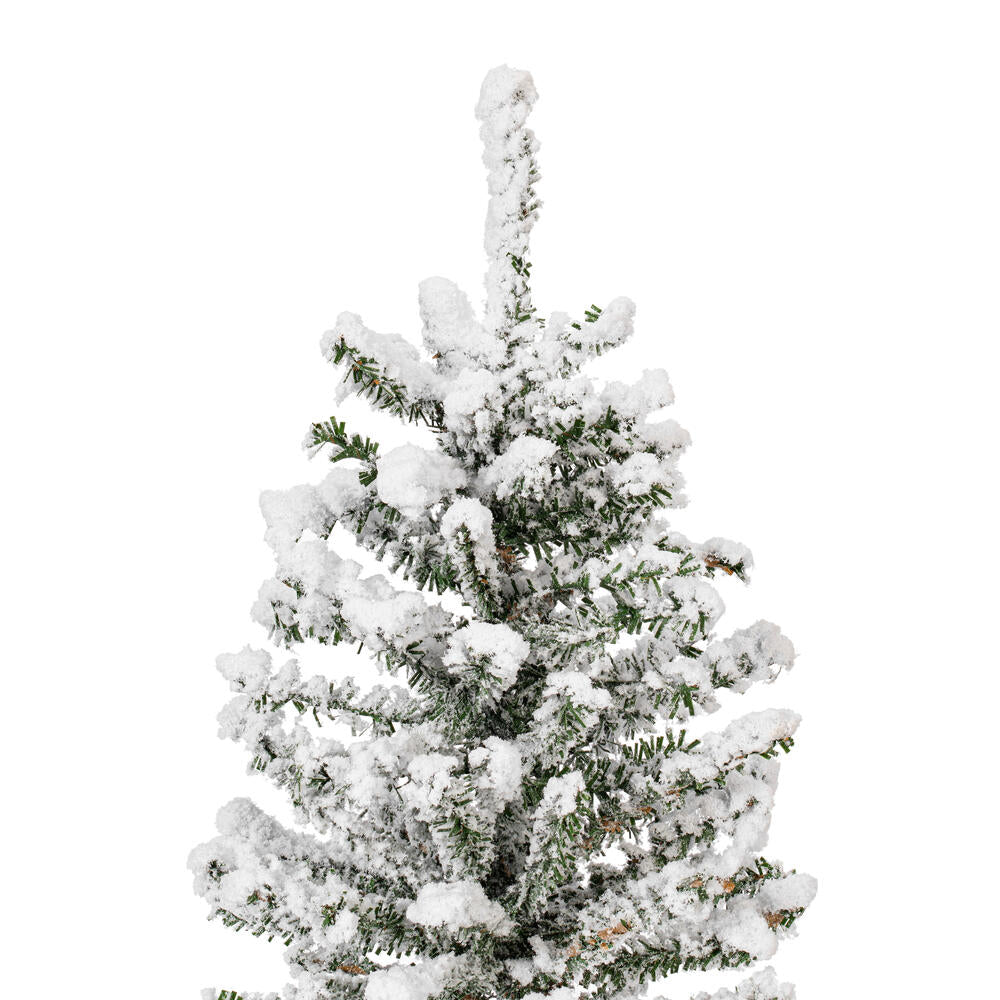 Vickerman 12" flocked Mini Pine Artificial Christmas tree Set of 3