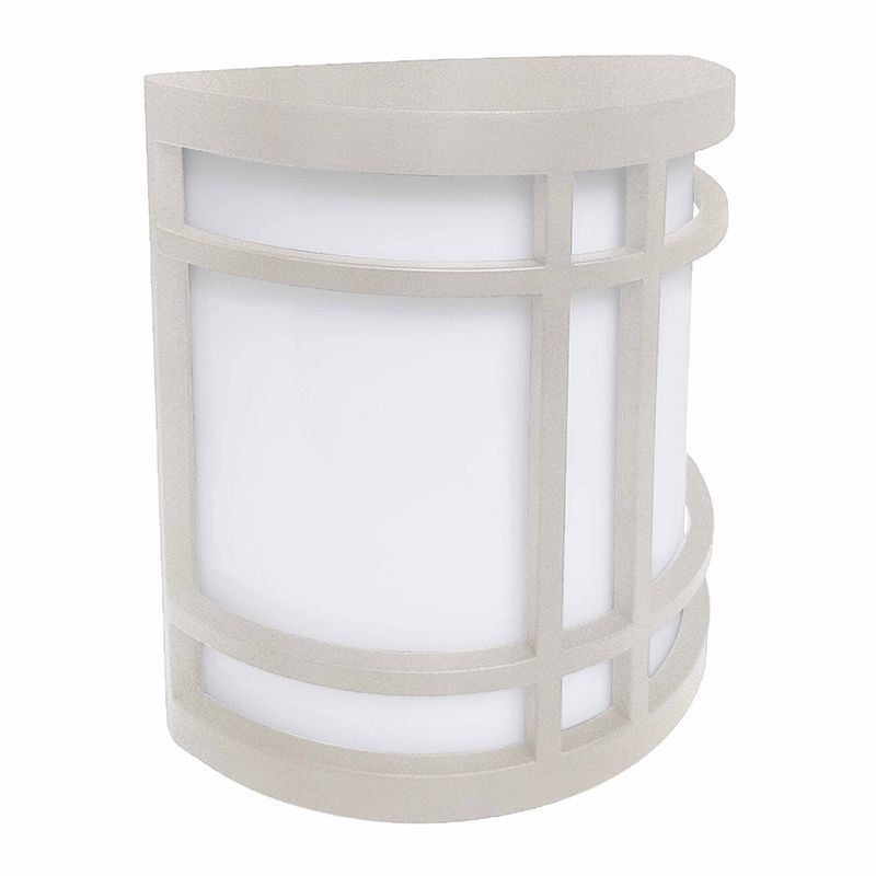 Westgate LED Outdoor Decorative Wide Sconce 12W 5Cct Non-Dim, Silver, Outdoor Lighting, 12W, 1200 Lumens, 27K/30K/35K/40K/50K, Silver Finish No