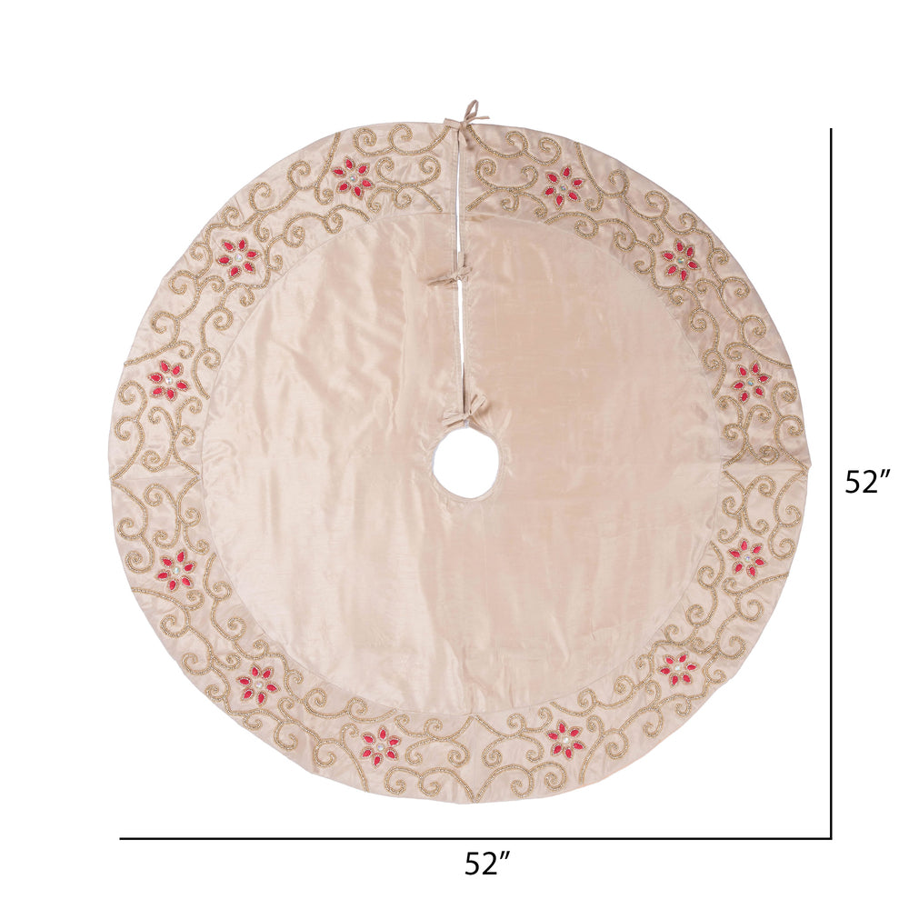 Vickerman Decorative 52" Regal Collection Christmas Tree Skirt