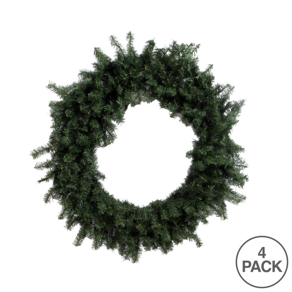 Vickerman 12" Canadian Pine Artificial Christmas Wreath Unlit Set of 4