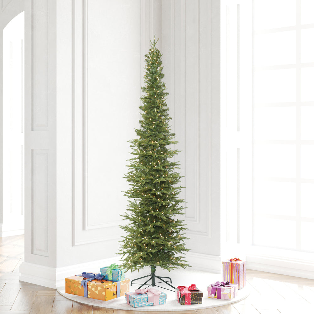 Vickerman 6.5' Bixley Pencil Fir Artificial Christmas Tree Warm White Dura-lit LED Lights