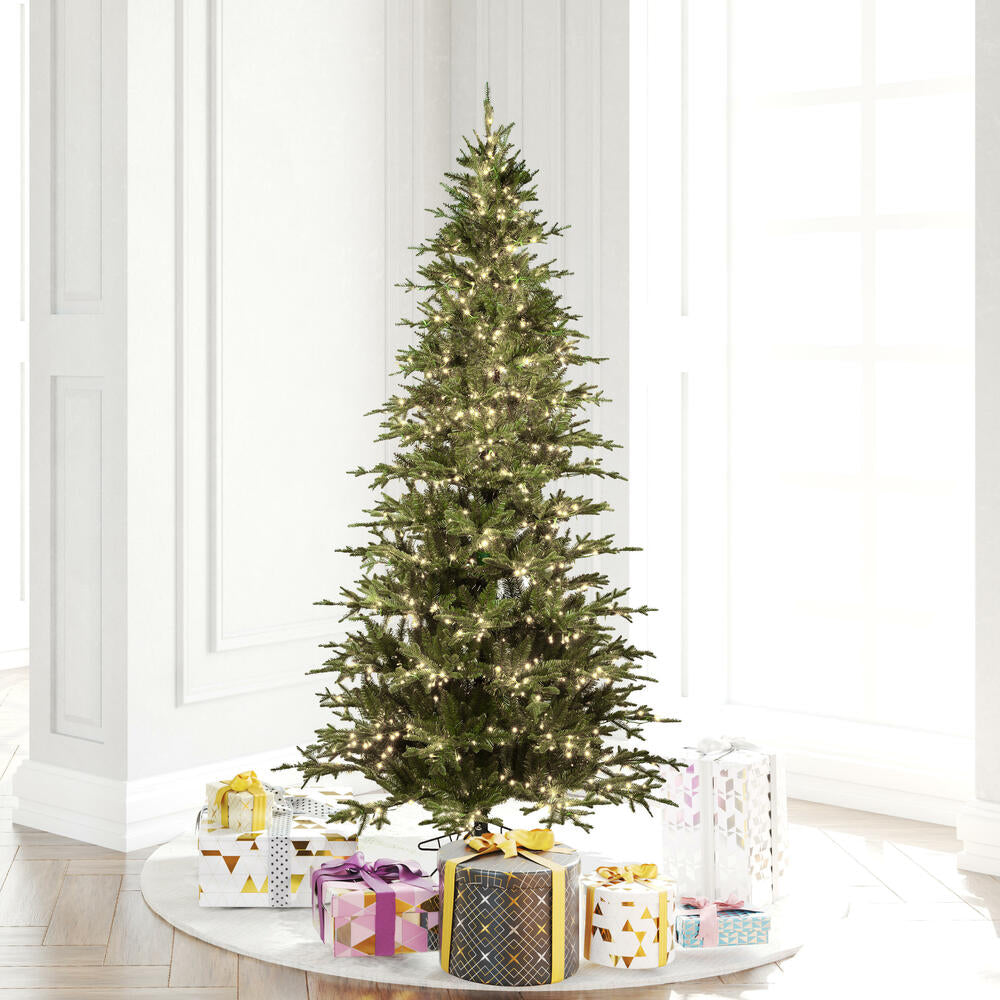 Vickerman 6.5' x 42" Kamas Fraser Fir Artificial Christmas Tree with Warm White LED Lights.