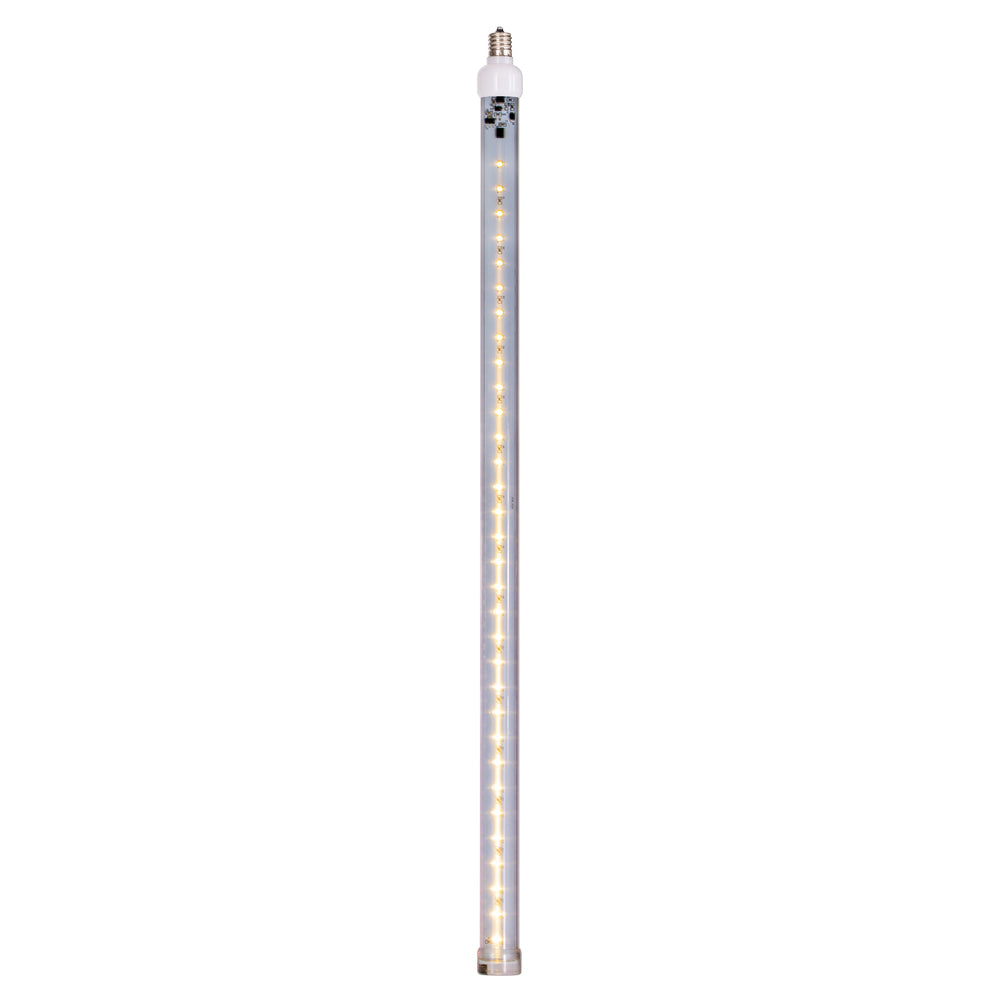 Vickerman 5 Pack of 24" Warm White LED SnowFall Tube Bulb C9-E17 Nickel Base.