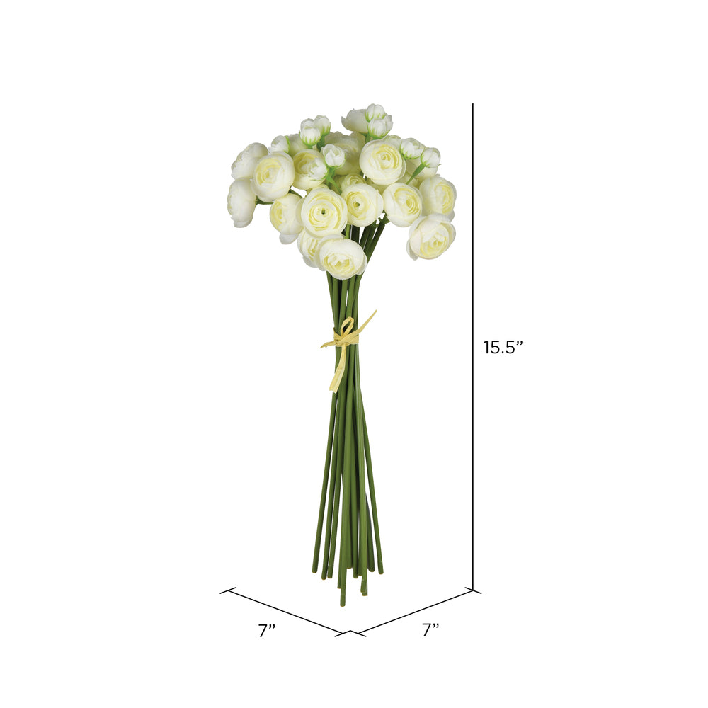 Vickerman 15.5'' Artificial Cream Lotus Bundle.
